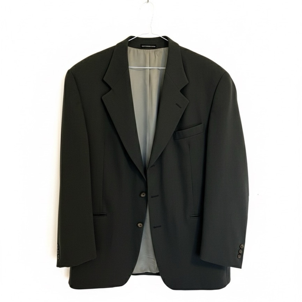 VINTAGE Christian Dumas for Moores Wool Dark Green Grey Blazer 42R⁠